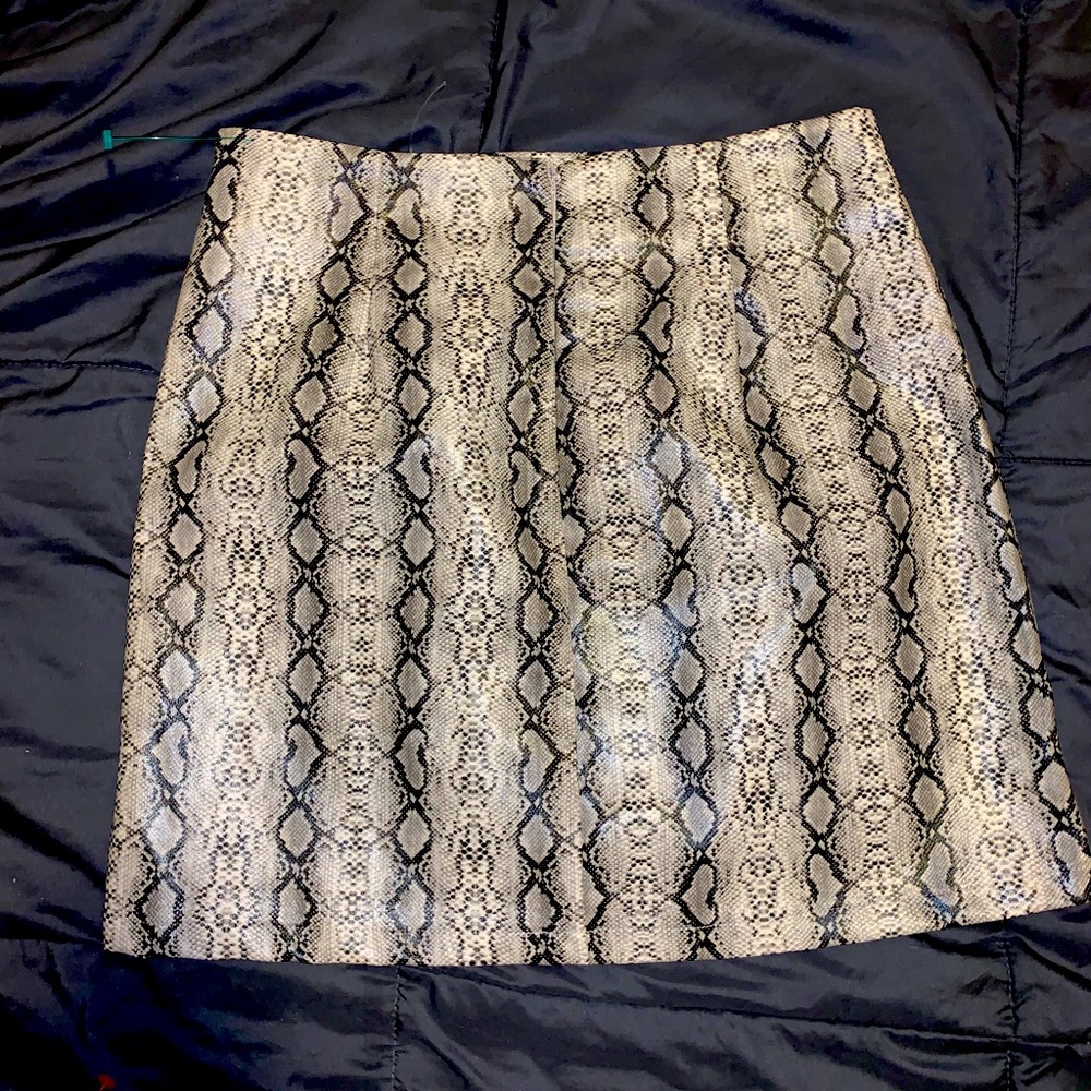Snakeskin skirt